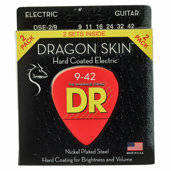 Cordes guitare DR Strings Dragon Skin DSE-9-42 2-Pack | Test, Avis & Comparatif