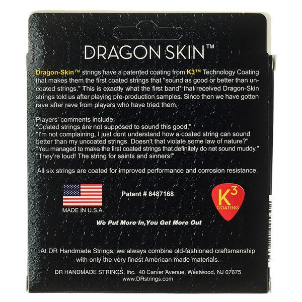 DR Strings Dragon Skin DSE-2/9 2-Pack