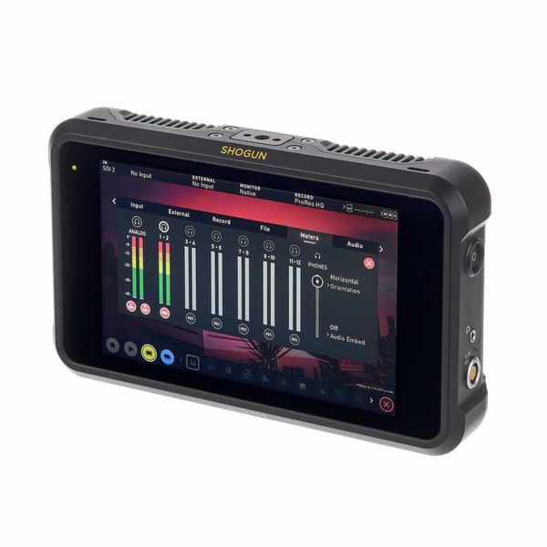 Atomos Shogun 7 HDR PRO Cinema Monitor Recorder Switcher with 4X NP-F750 Batteries Dual Bay AC/DC LCD Battery Charger 7 Magic Arm Cleaning Cloth Bundle 