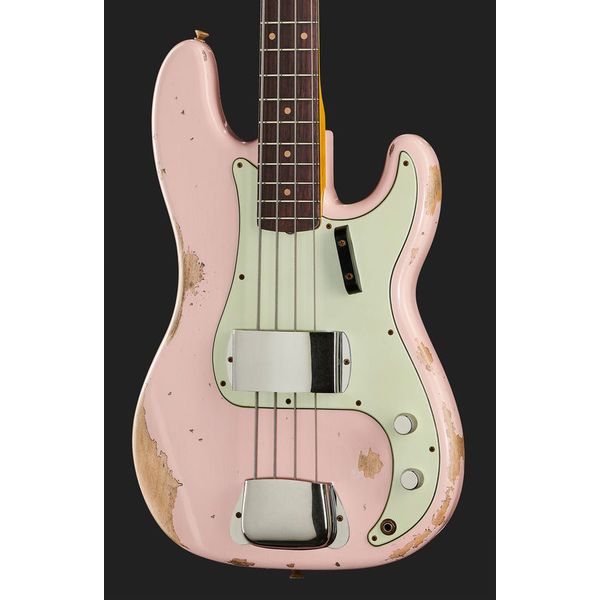 pink fender precision bass