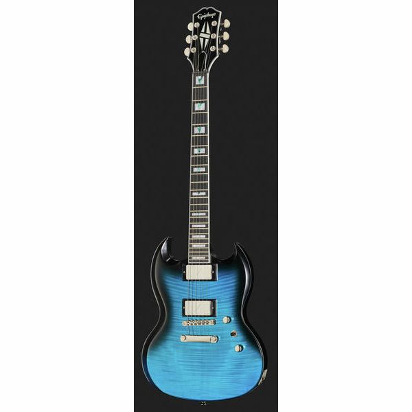 epiphone prophecy sg blue tiger