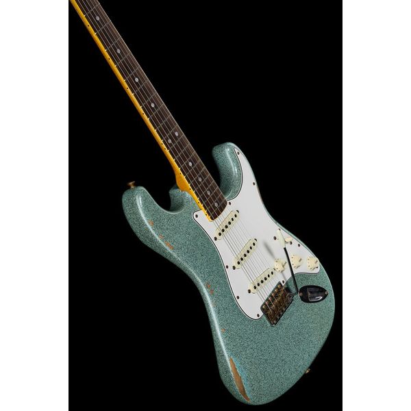 fender stratocaster green sparkle