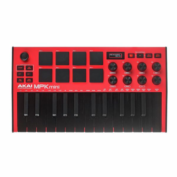 akai professional red mpk mini mkii