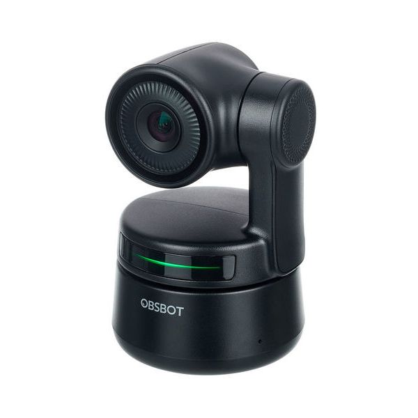 Noir OBSBOT Tiny AI-Powered PTZ Webcam AI Camera 2-Axis Gimbal Full HD 1080p AI Tracking Zoom Power Gesture Selfie Video Camera pour Une réunion de Classe en Ligne en Direct et en Streaming 