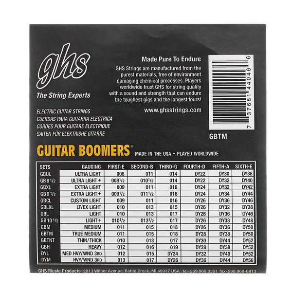 Cordes guitare GHS GBTGBL-Boomers | Test, Avis & Comparatif