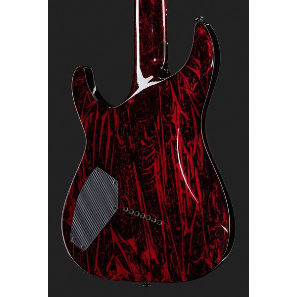 schecter silver mountain red