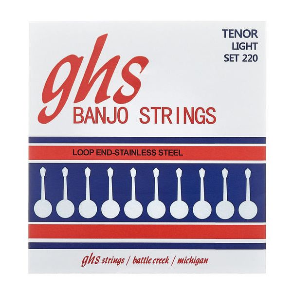 GHS 220 Banjo String Set Light