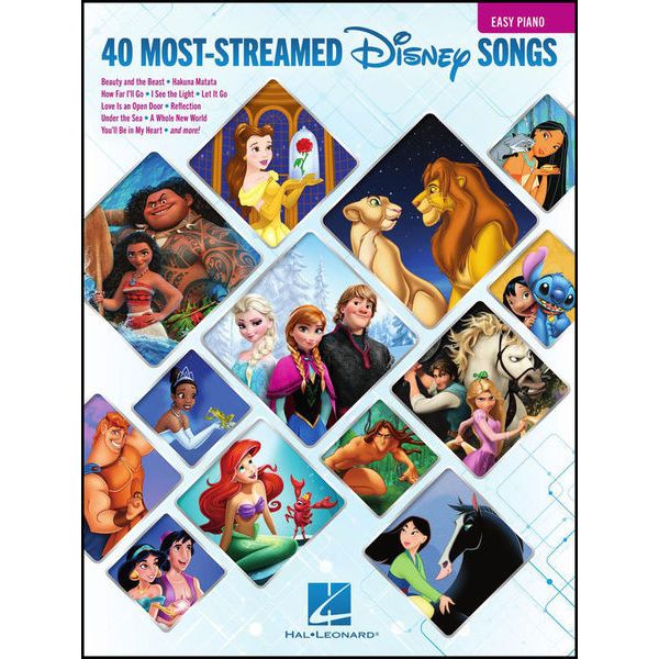 Hal Leonard 40 Most Streamed Disney Songs Thomann Uk