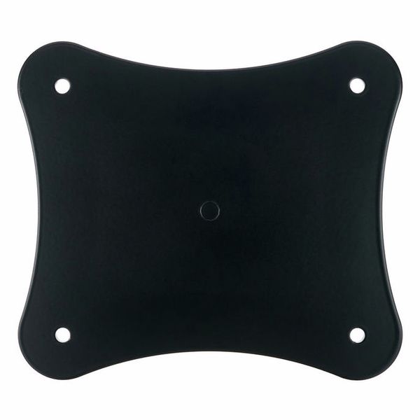 K&M 26749 Monitorplatte M – Schwarze Stahlablage Für Abhörmonitore, Mit Gummipads, Für Universalhalter