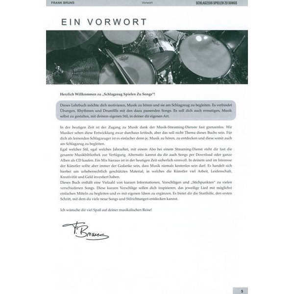 Leu Verlag Schlagzeug Spielen zu Songs