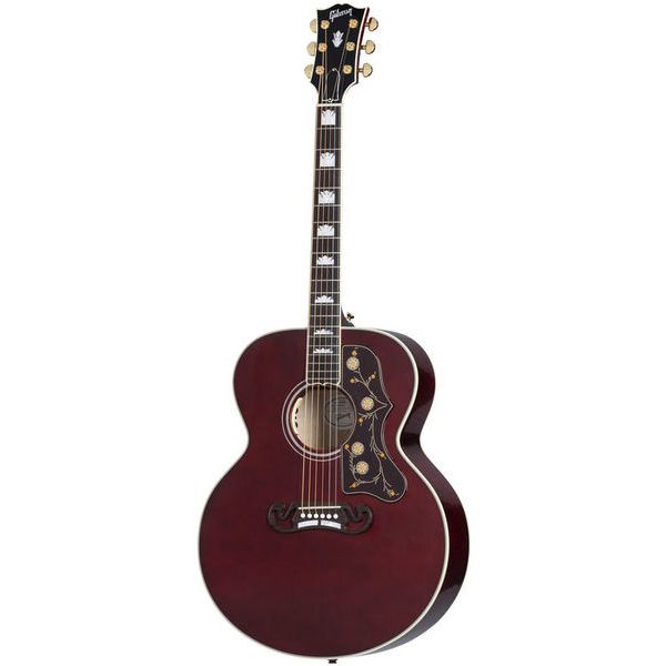 red gibson acoustic guitar