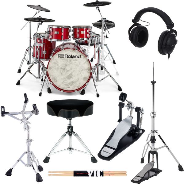 Completo Alesis Crimson II SE E-Drum Kit con todos los accesorios para comenzar inmediatamente 