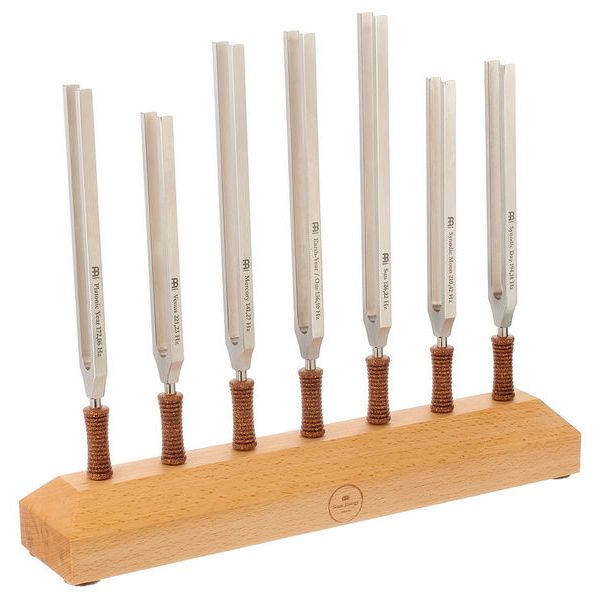 Wooden Base Only Meinl Sonic Energy TF-HOLDER-7 Tuning Fork Holder for 7 Pieces Solid Beech Wood