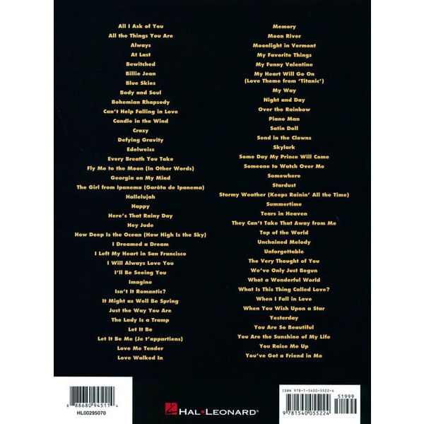Hal Leonard The Best Songs Ever