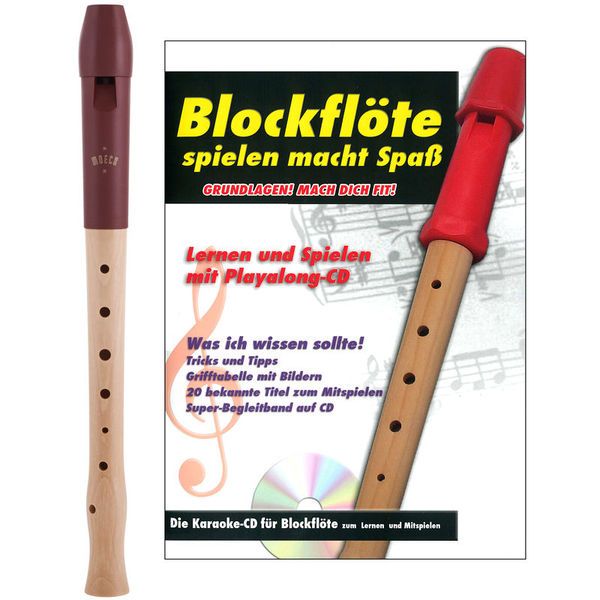 Moeck Flauto 1 Plus 1020 Sopran-BlockFlöte *deutsche Griffweise+Tasche* Recorder 