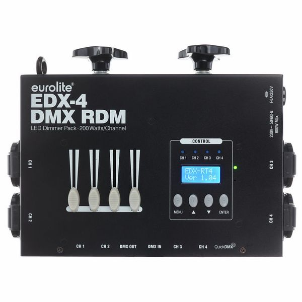EUROLITE EDX-4 DMX RDM LED-Dimmerpack 