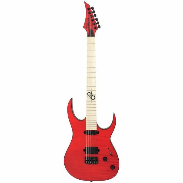 blood red electric guitar