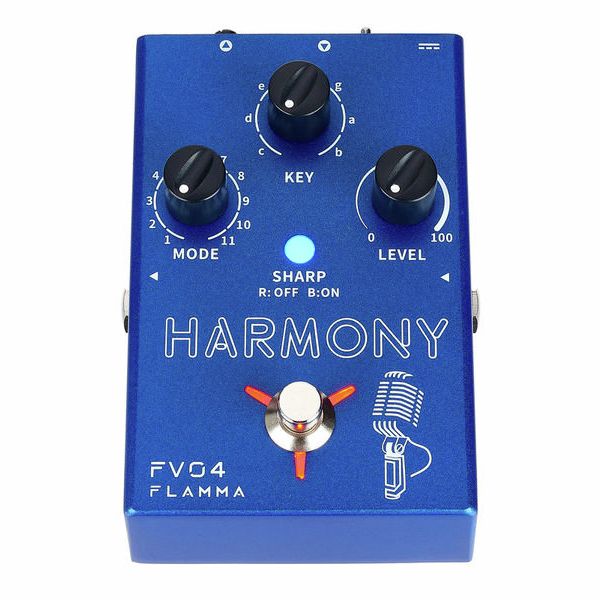 FLAMMA FV04 Harmony Vocal Processor Vocal Effects Pedal Reverb 12 Pitches with 11 Different Harmony Modes 48V Phantom Power 