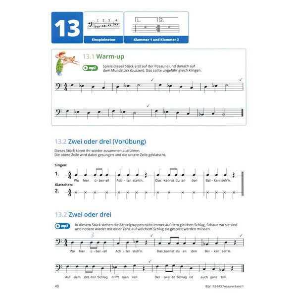 Bläser-Schulen-Verlag Gemeinsam Lernen 1 Trombone