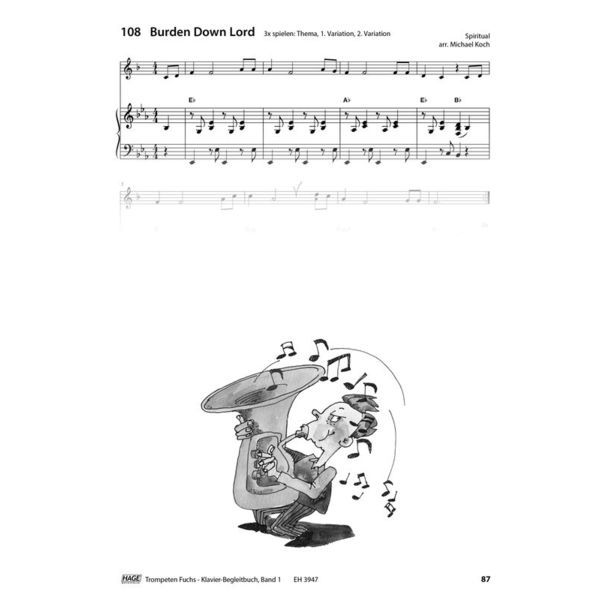 Hage Musikverlag Trompeten Fuchs Klavierbuch