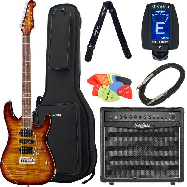 Harley Benton Fusion-III HSH EB FBB Bundle