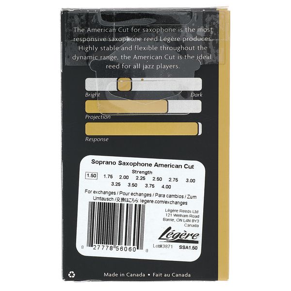 Legere American Cut Soprano Sax 1.5 Thomann UK