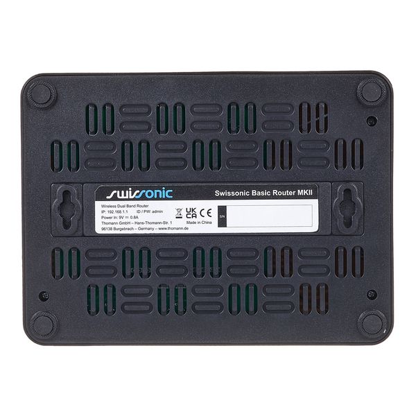 Hoernflk WiFi Router Storage Box - Wall Mount Cable Organizer With Heat Vents (Style B)