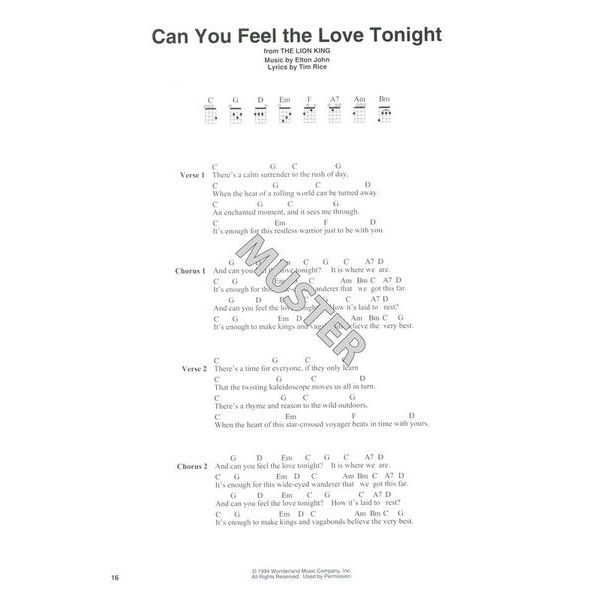 Hal Leonard Disney Ukulele Fingerstyle Musikhaus Thomann