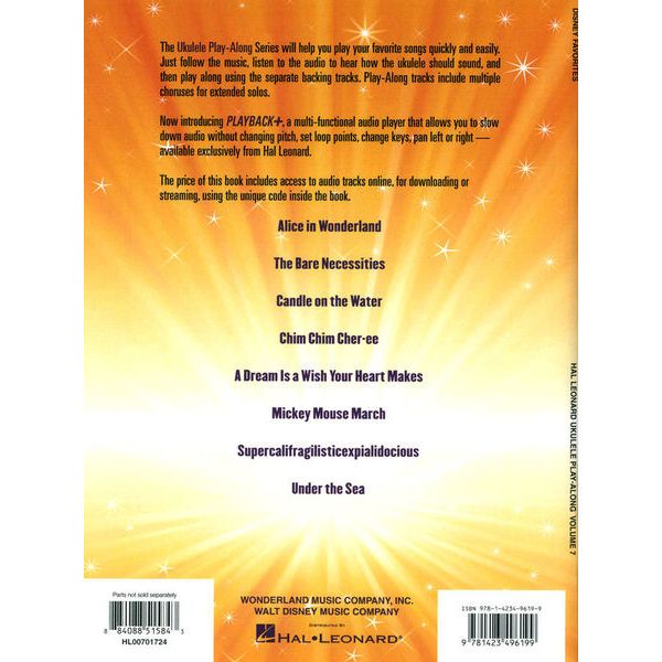 Hal Leonard Ukulele PlayAlong Disney Thomann United States