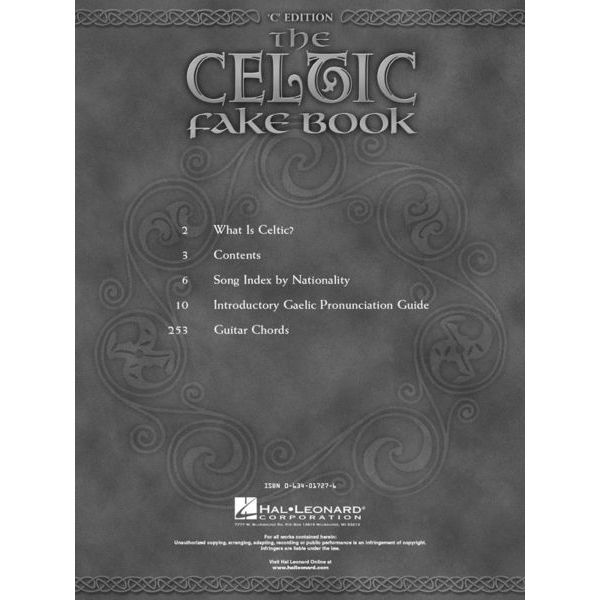 Hal Leonard Celtic Fake Book