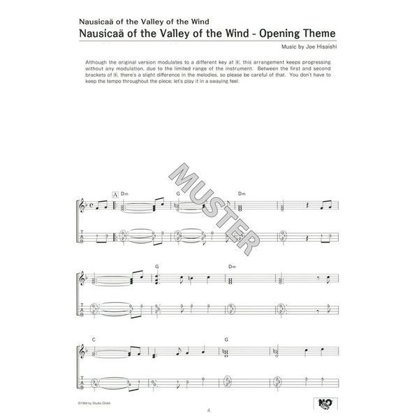 Yamaha Music Entertainment Studio Ghibli Songs Ukulele 1