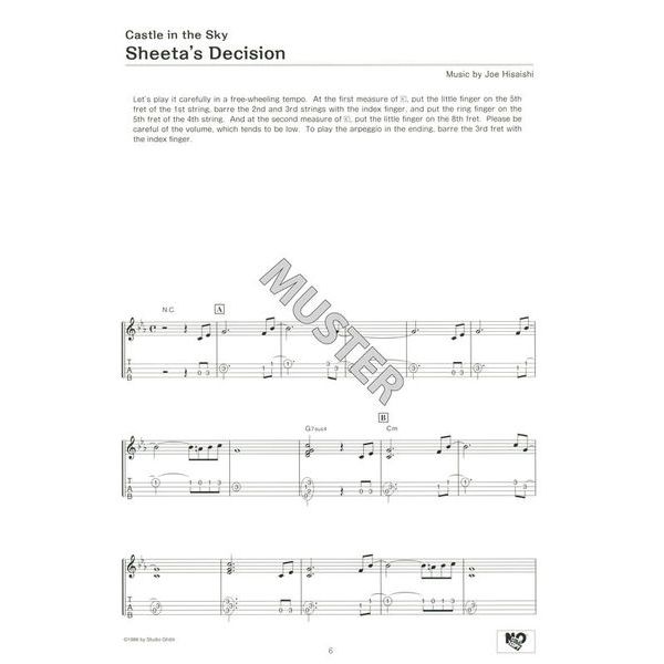 Yamaha Music Entertainment Studio Ghibli Songs Ukulele 1