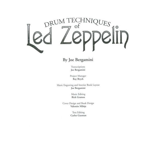 Alfred Music Publishing Drum Techniques Led Zeppelin Thomann UK
