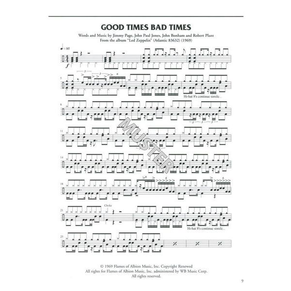 Alfred Music Publishing Drum Techniques Led Zeppelin Thomann United