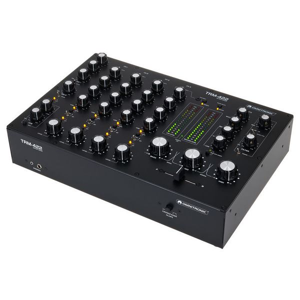 Omnitronic PM-422P DJ Mixer mit Bluetooth & MP3-Player 4-Kanal Mischer USB XLR 