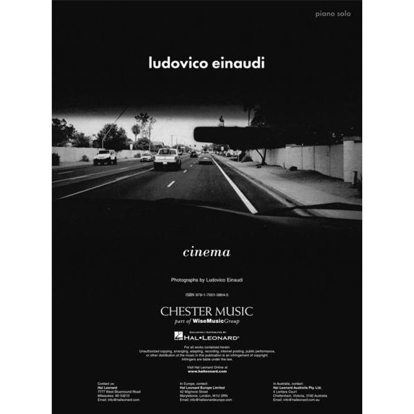 Chester Music Ludovico Einaudi Cinema
