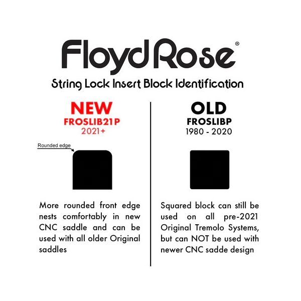 Floyd Rose String Lock Insert Blocks