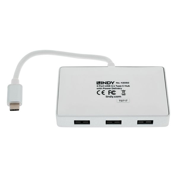 Lindy 3 Port USB 3.1 Hub Power Deliv