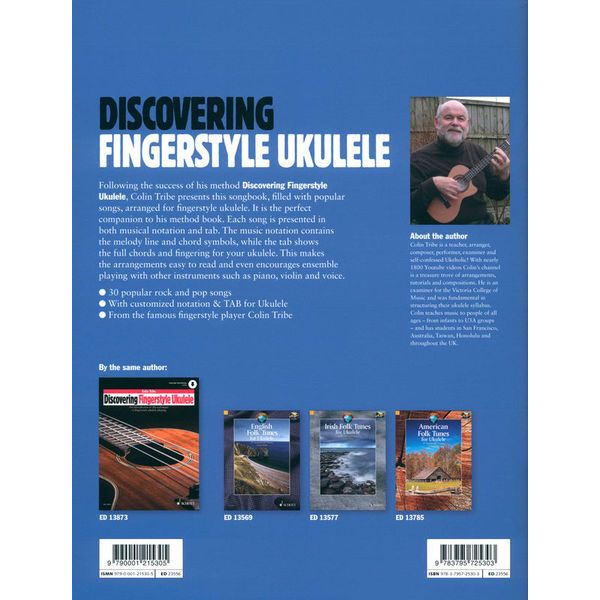 Schott Fingerstyle Ukulele Songbook