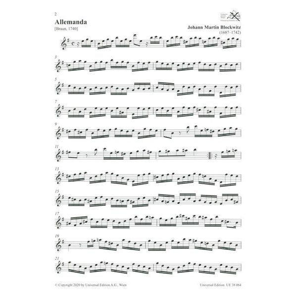 Universal Edition 34 pièces pour flute seule