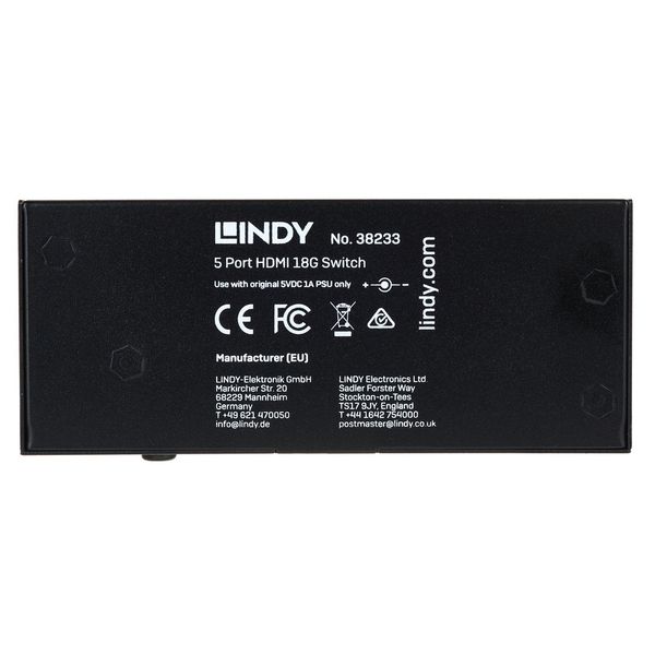 Lindy 5 Port HDMI 18G Switch