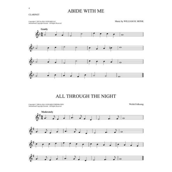 Hal Leonard 101 Peaceful Melodies Clarinet