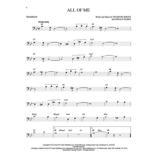 Hal Leonard 101 Jazz Songs for Trombone Musikhaus Thomann