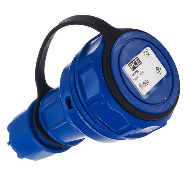 PCE 20251-bc Safety Socket IP blue