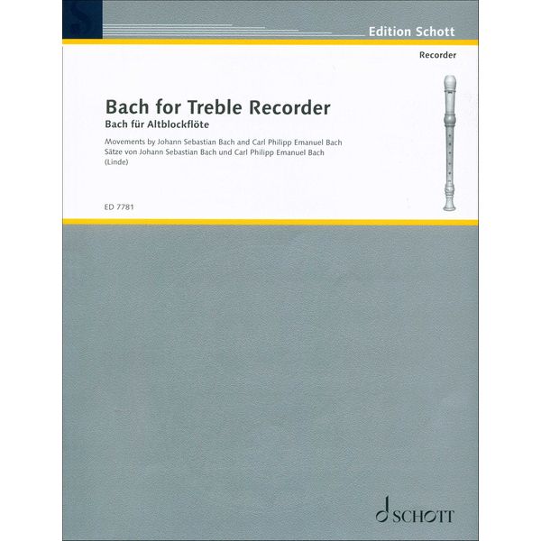 Schott Bach for Alt-Blockflöte