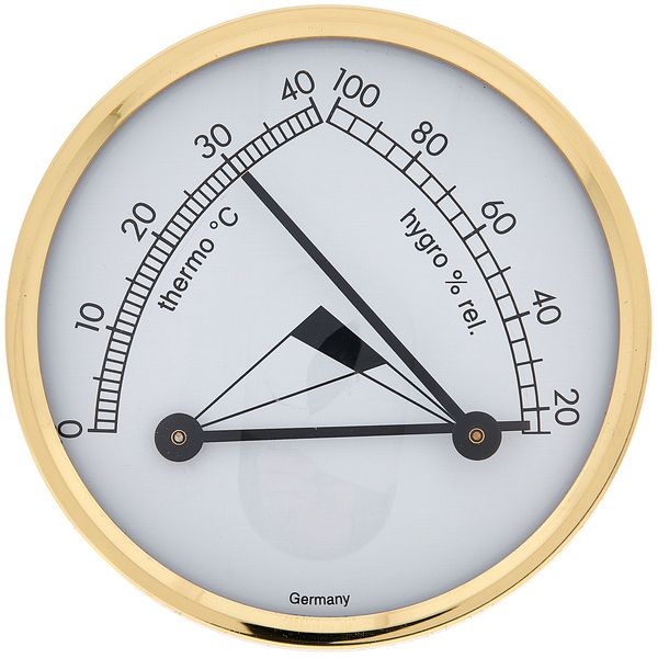 Indoor Thermo-Hygrometer, Metal Dial Humidity Gauge Indicator Sauna Room Temperature Humidity Monitor Weather Thermometers