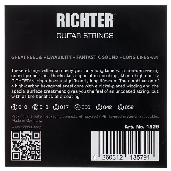 Richter Strings 1052 Electric Guitar Thomann United States