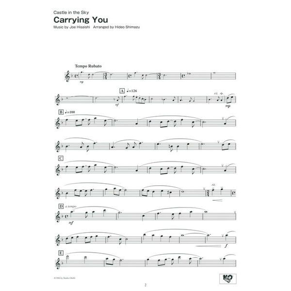 Yamaha Music Entertainment Studio Ghibli Songs Alto Sax 2 Thomann