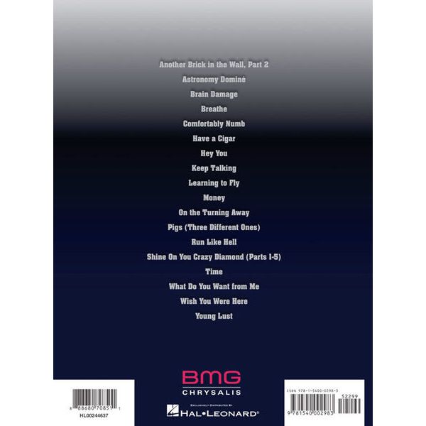 Hal Leonard Pink Floyd Guitar Anthology