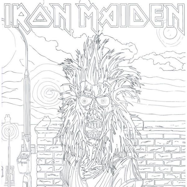 Rock n Roll Colouring Iron Maiden Colouring Book